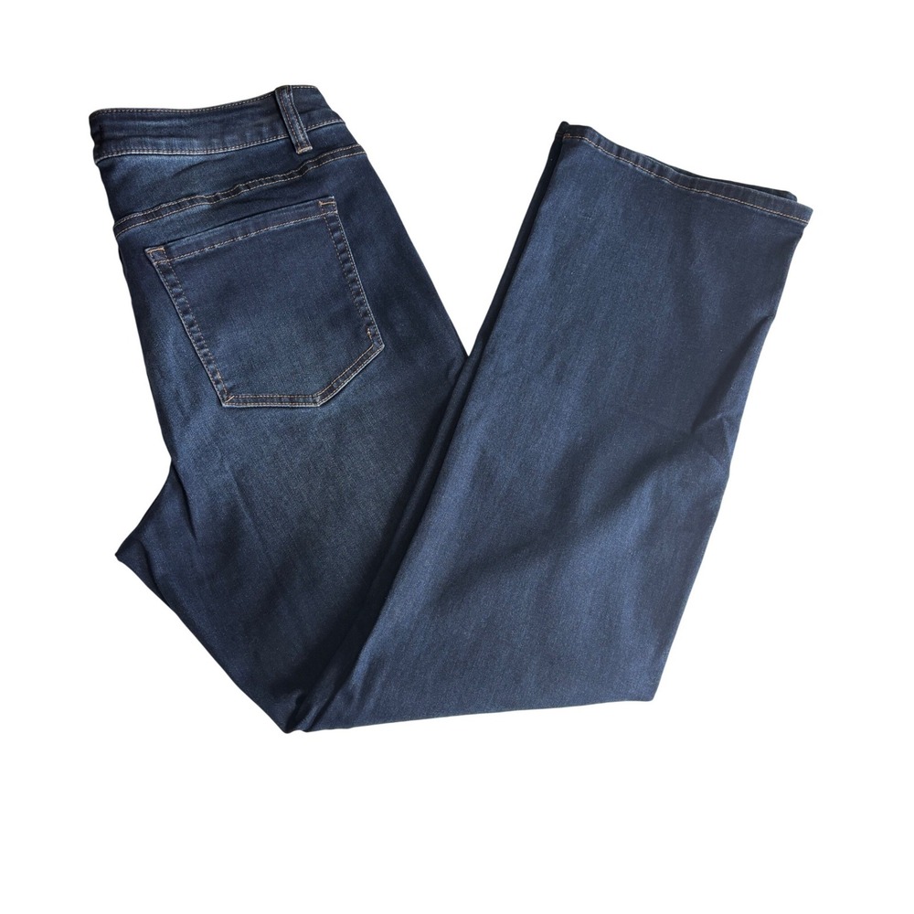 Lane Bryant Super Stretch Bootcut Jeans Dark Wash Blue Denim Plus Size 18 NWT - Picture 1 of 9